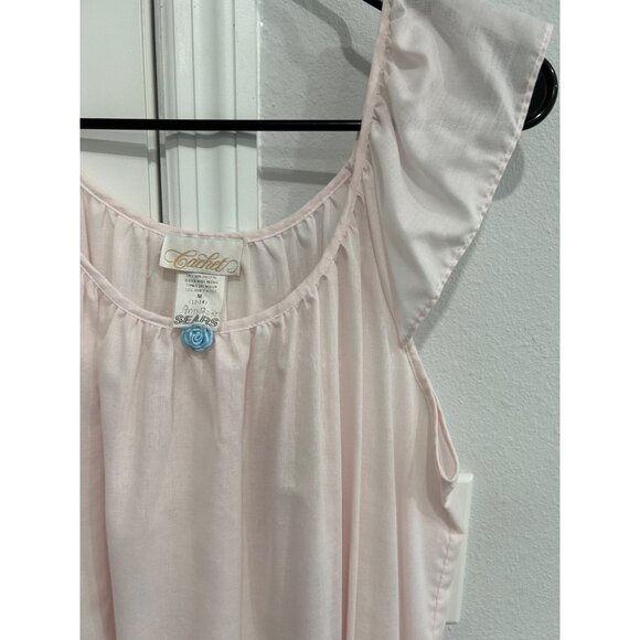 Vintage Cachet Pink Floral Embroidered Nightgown Set - Picture 9 of 12